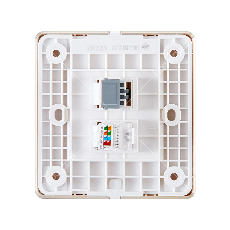 一位电脑 一位电话线面板面板 g18t212u6 金色