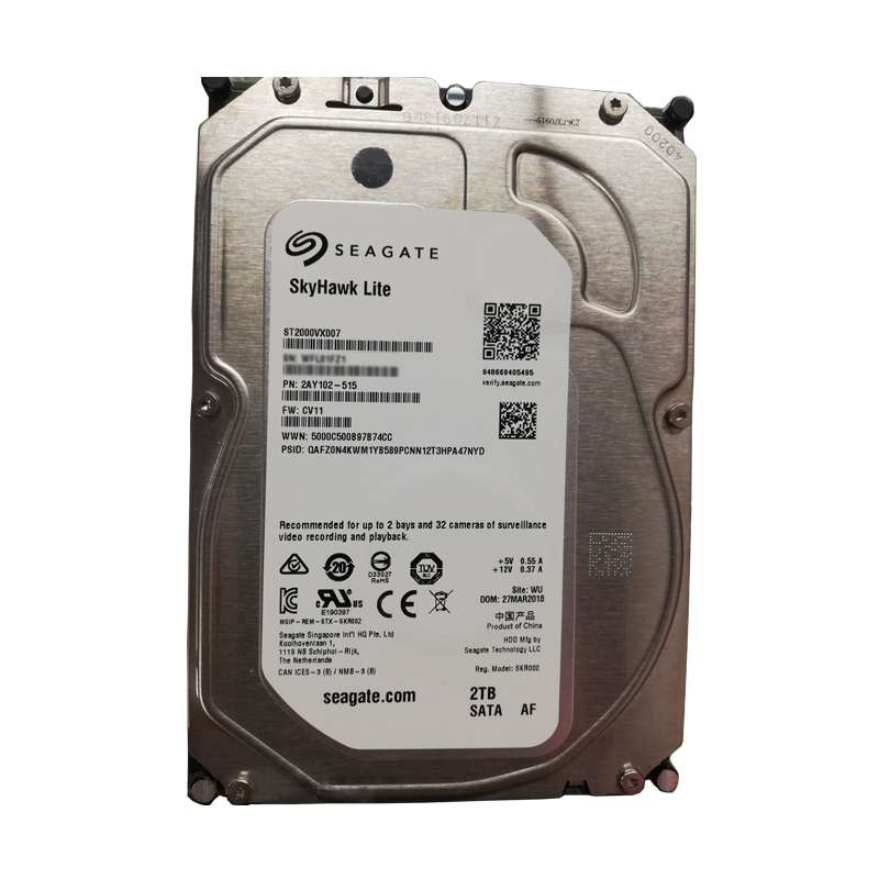 希捷 ST2000VX007 标准 2TB 监控硬盘