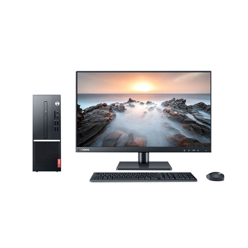 联想扬天 M3900q 商务办公台式机电脑  A3050U 4G 1T 集显 Win10+21.5英寸